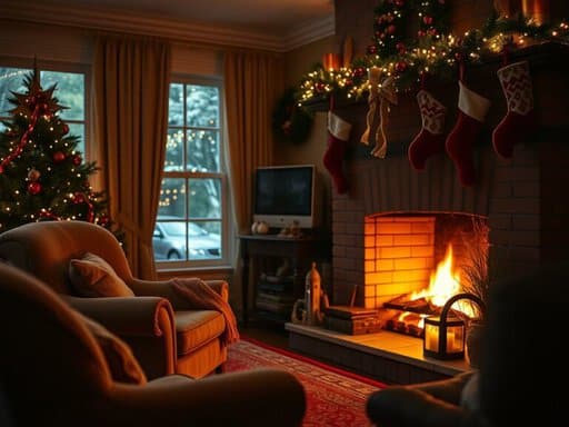 christmas-music-and-a-roaring-fireplace